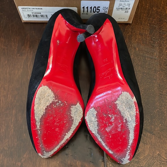 Christian Louboutin Argotik 100 Suede Pumps Size 38/8 - Picture 8 of 9